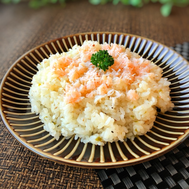 炊飯器で！本格カニピラフ